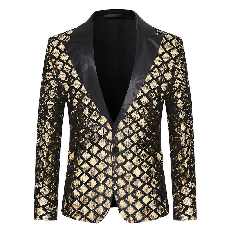 Herren Glitzernder Paillettenblazer Echoarchiv