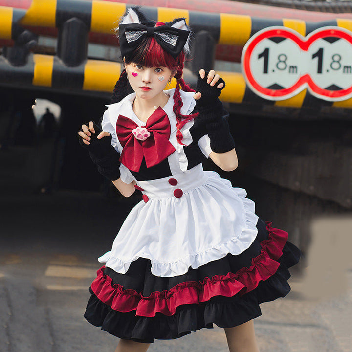 Mädchen Catgirl Kostüm mit Rüschen und Katzenohren Echo Archiv