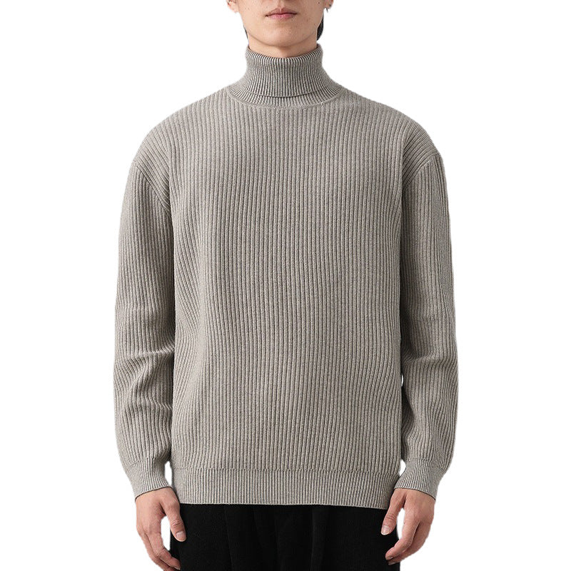 Herren Grobstrickpullover mit Stehkragen Echo Archiv