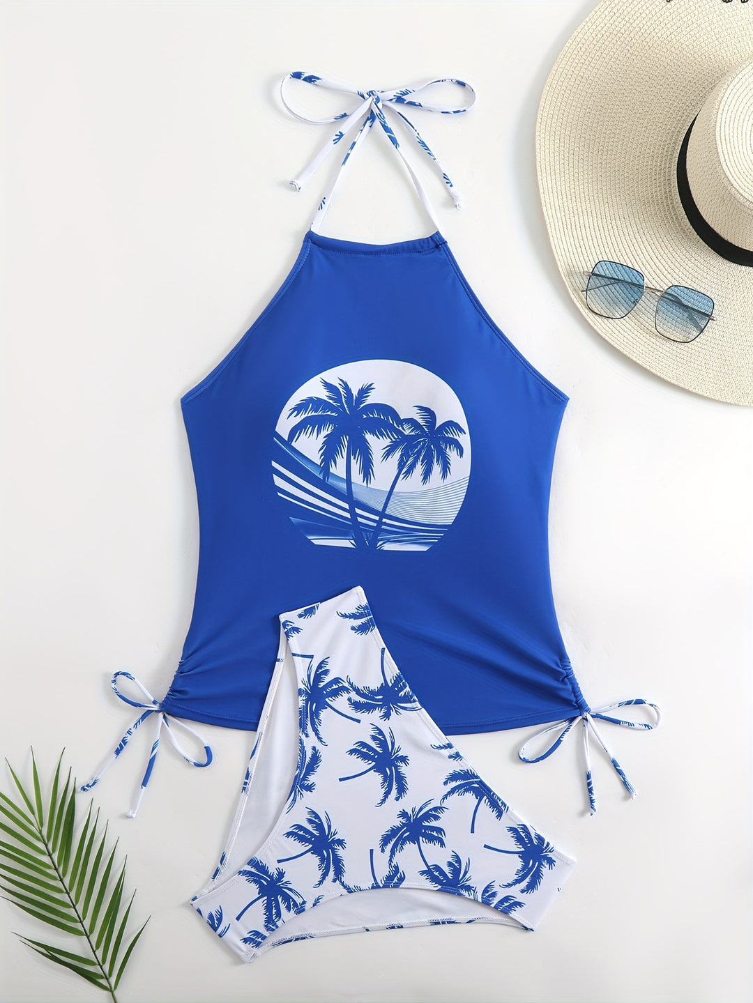Damen Bikiniset mit Palmenmuster von Echo Archiv