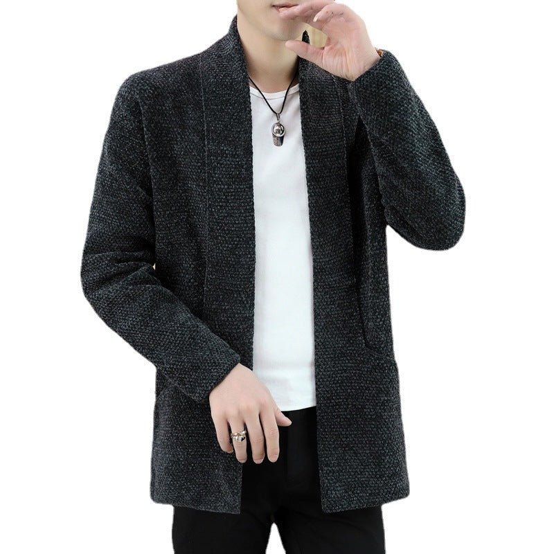 Herren modische Strickjacke mit elegantem Schnitt und weichem Material Echoarchiv
