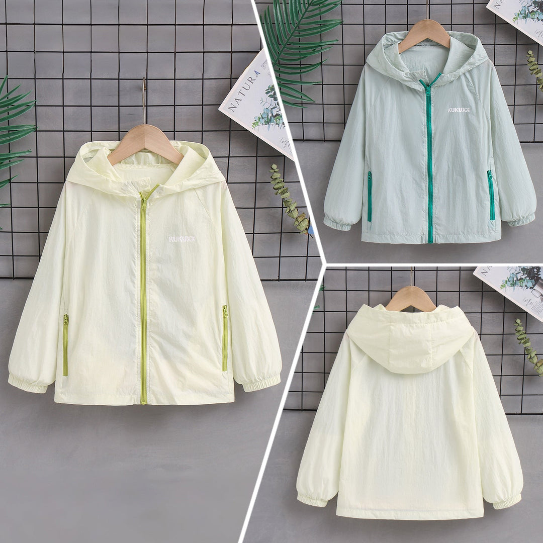 Damen nan ultraleichte Kapuzen-Nylonjacke mit UV-Schutz, winddichter Ausstattung und Reißverschlusstaschen Echo Archiv