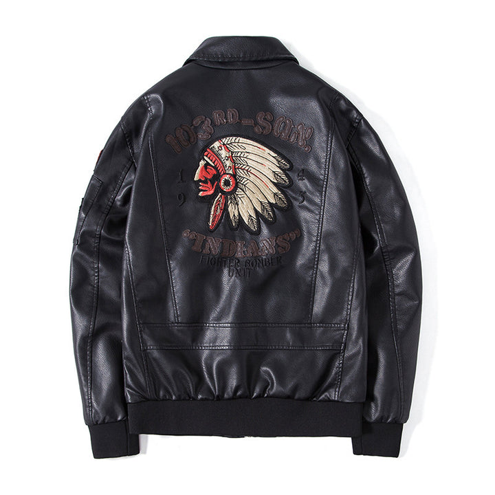 Herren Modische Bomberjacke mit bestickten Details Echo Archiv