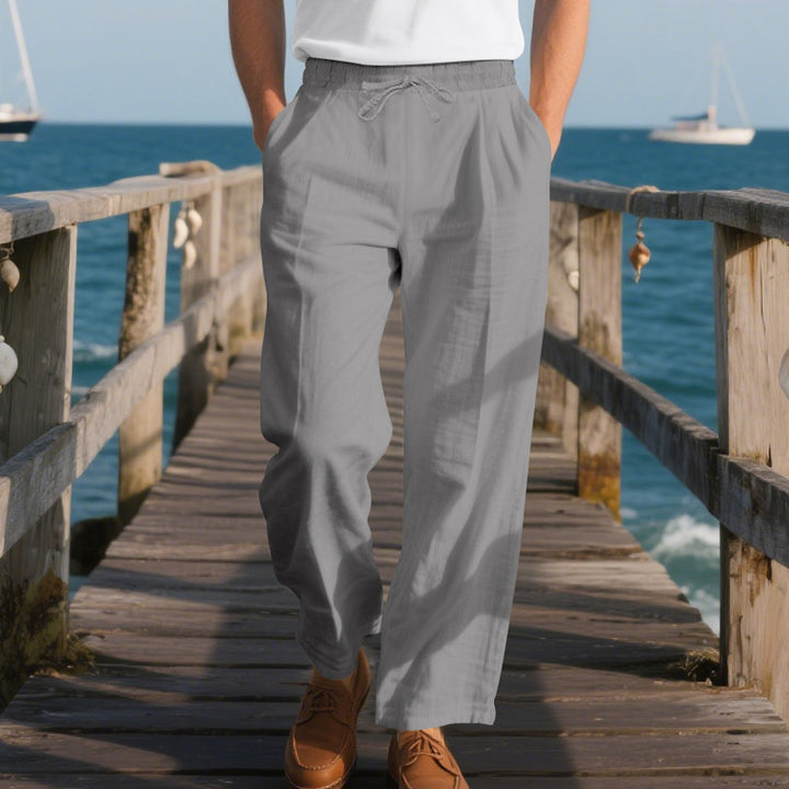 Herren lockere Strandhose mit elastischem Bund und praktischen Seitentaschen Echoarchiv