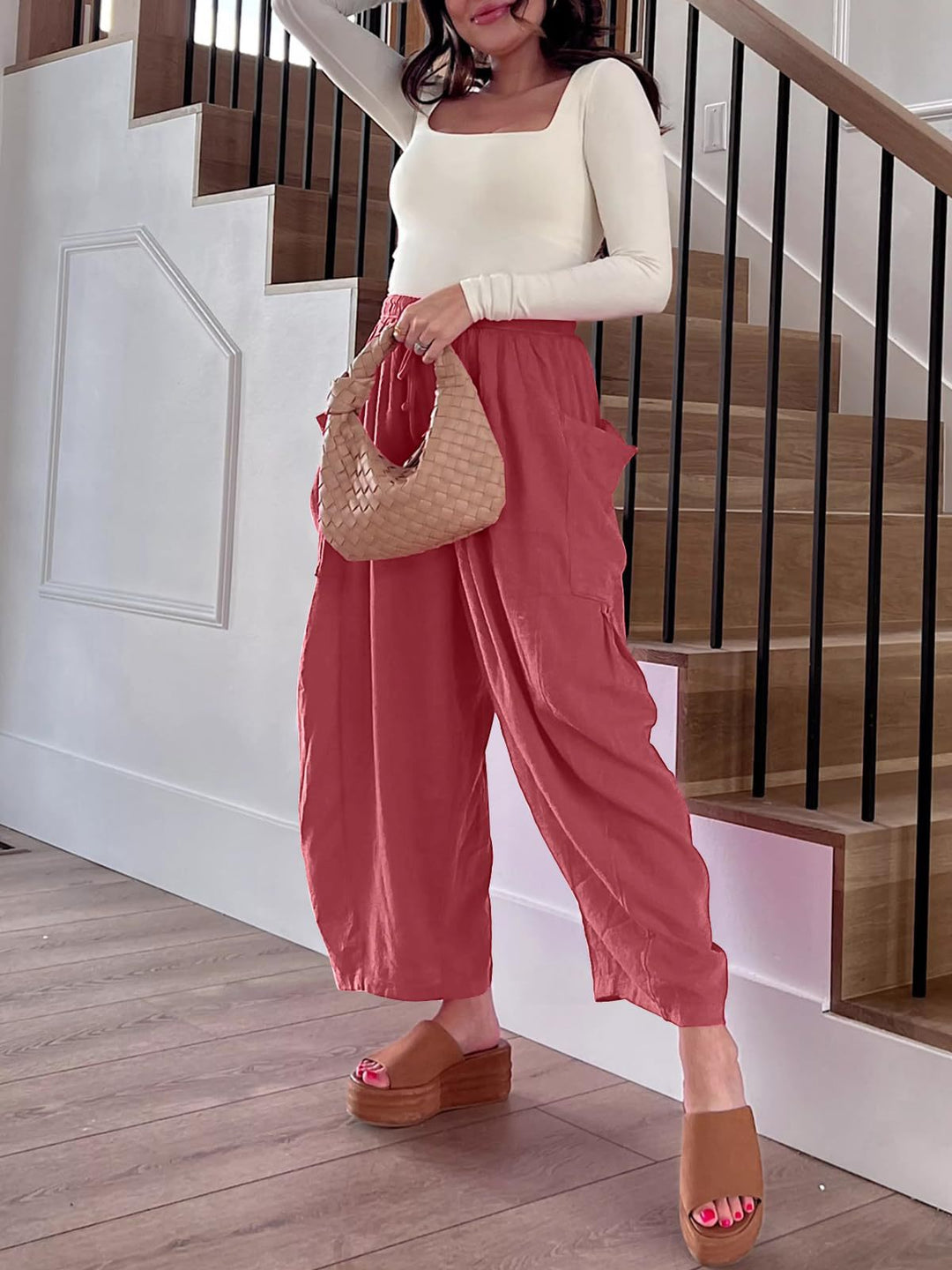 Damen Modische Leinenhose Echo Archiv