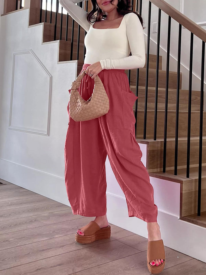 Damen Modische Leinenhose Echo Archiv