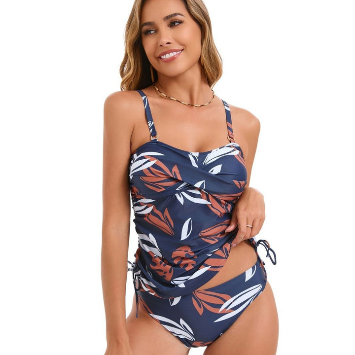 Damen Eleganter Badeanzug mit variablen Raffung Echo Archiv