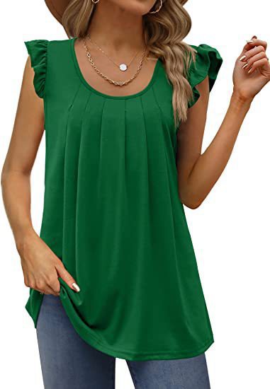 Damen luftiges Blusenshirt mit elegantem Rüschendesign Echo Archiv