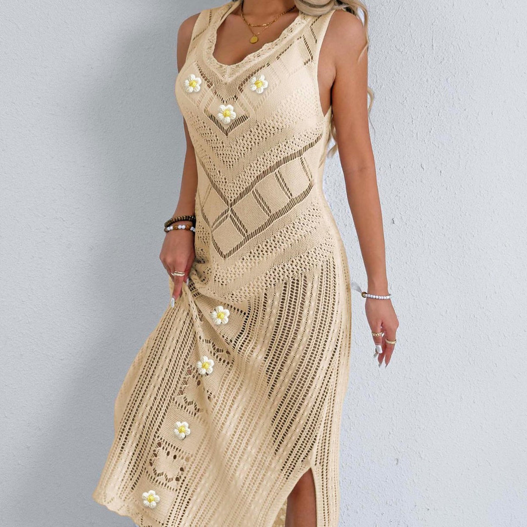 Damen Häkel-Kleid mit floralem Design Echo Archiv