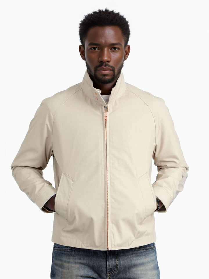 Herren leichte Freizeitjacke im modernen Design mit Stehkragen Echoarchiv