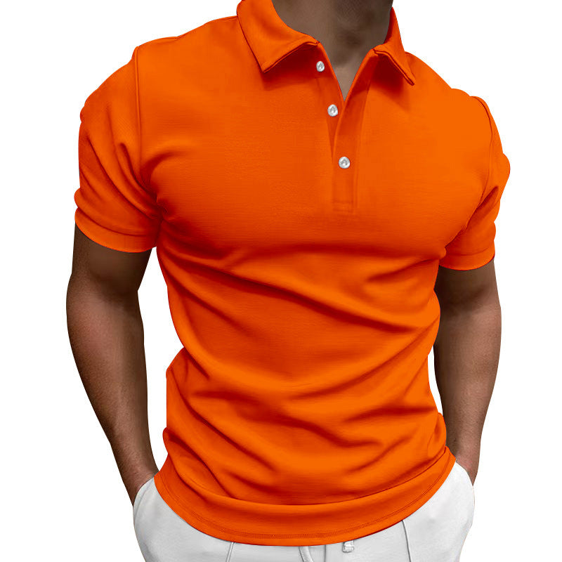 Herren nan schlank geschnittenes Stretch-Poloshirt mit Kentkragen und elastischem Saum Echo Archiv