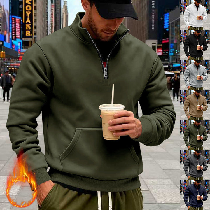 Herren Sweatshirt mit Halbreißverschluss Echoarchiv
