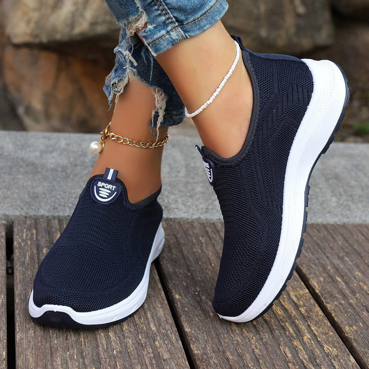 Damen Atmungsaktive Slip-On SnEchoarchivkers mit elastischem Einsatz und dämpfender Sohle Echoarchiv