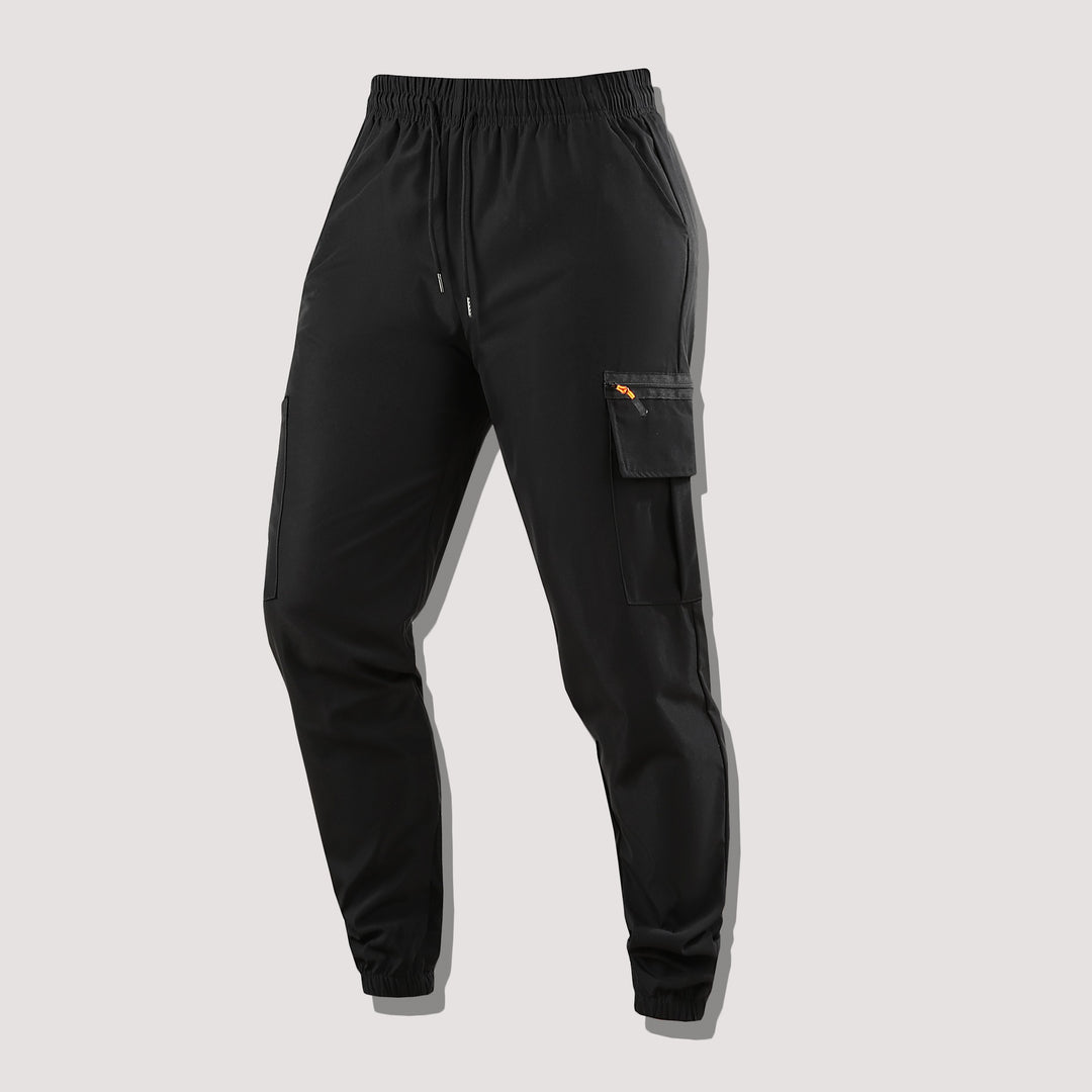 Herren Utility-Cargo-Jogginghose mit Kordelzug, Reißverschluss-Beintasche & elastischen Bündchen Echo Archiv