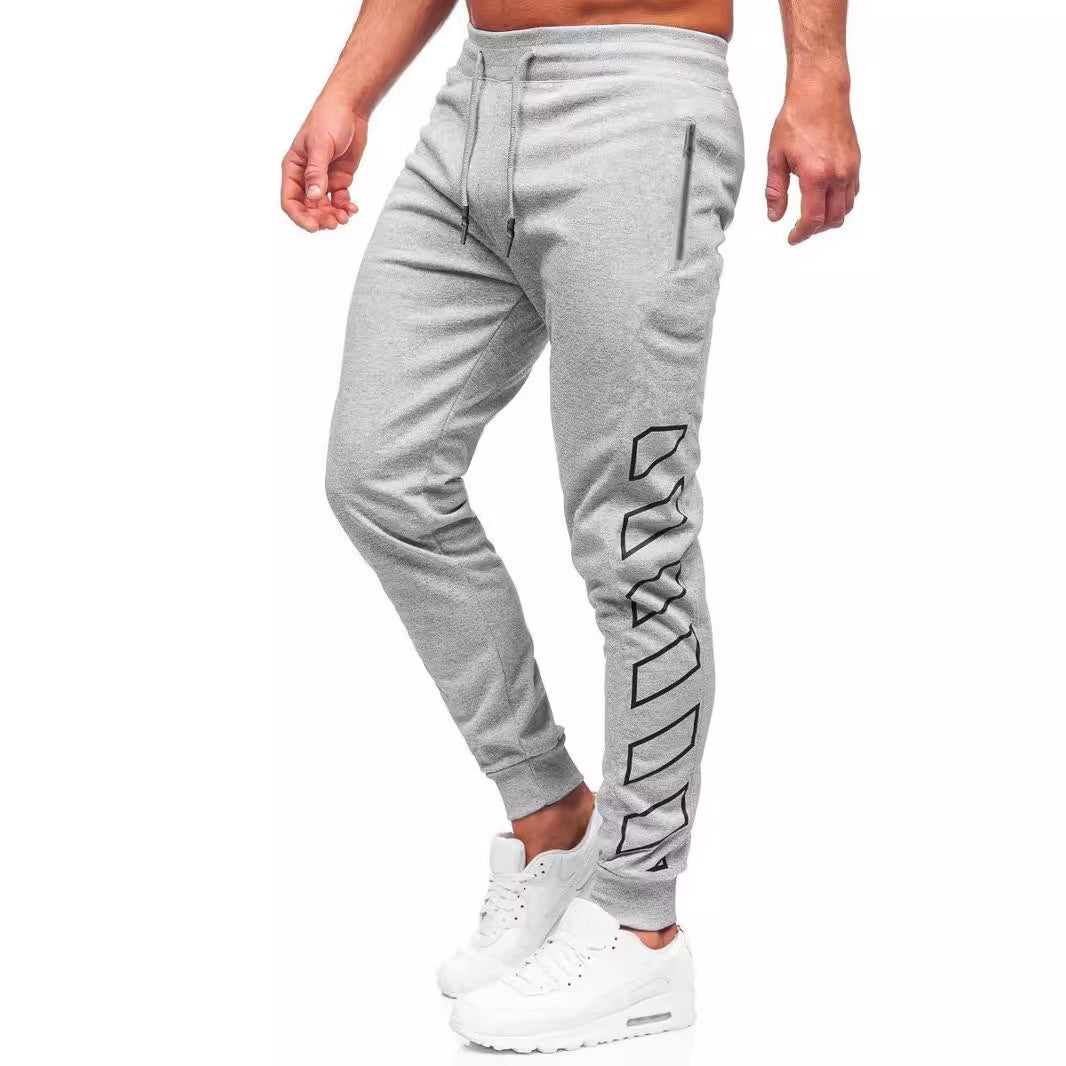 Herren Sportliche Jogginghose mit Reißverschlusstaschen Echoarchiv