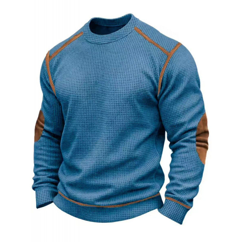 Herren Modischer Langarmpullover mit strukturiertem Design Echoarchiv