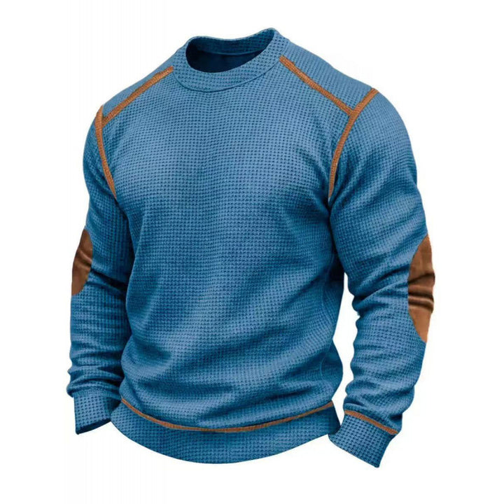 Herren Modischer Langarmpullover mit strukturiertem Design Echoarchiv