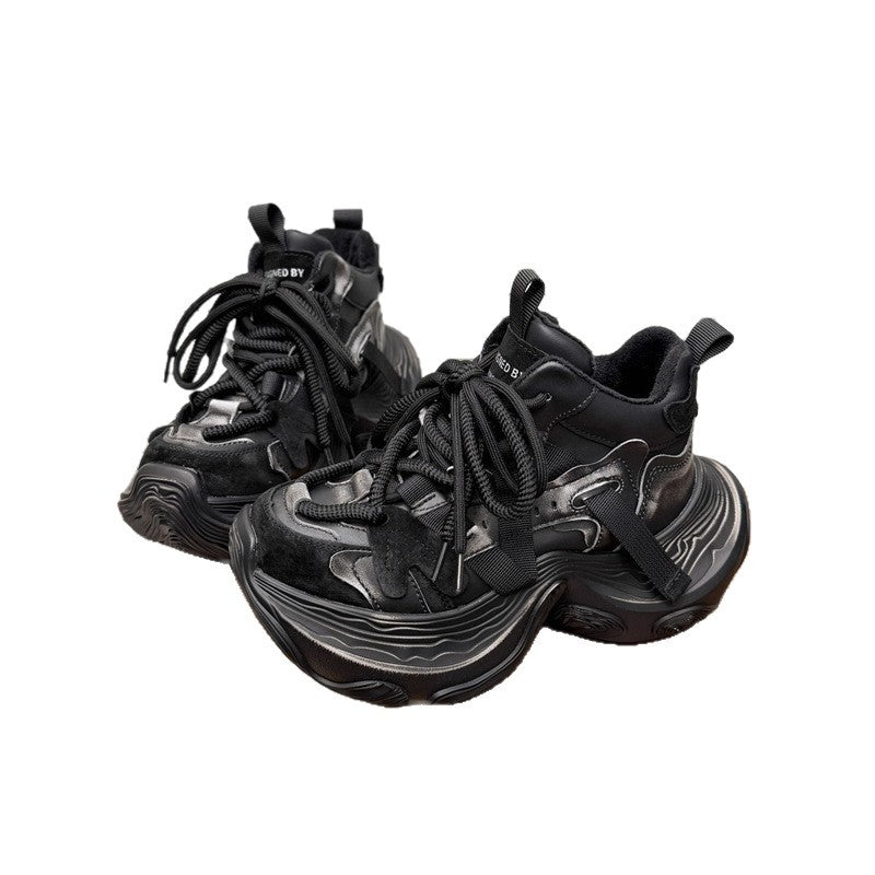 Damen Chunky Plateau-Sneaker mit mehrlagiger sculpted Sohle und Wildleder‑Mesh‑Details Echo Archiv