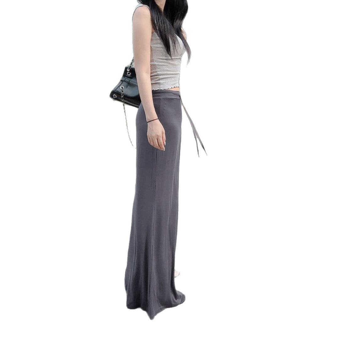 Damen nan Maxirock aus weichem Jersey mit Bindebund, hoher Taille und seitlichen Schlitzen Echo Archiv