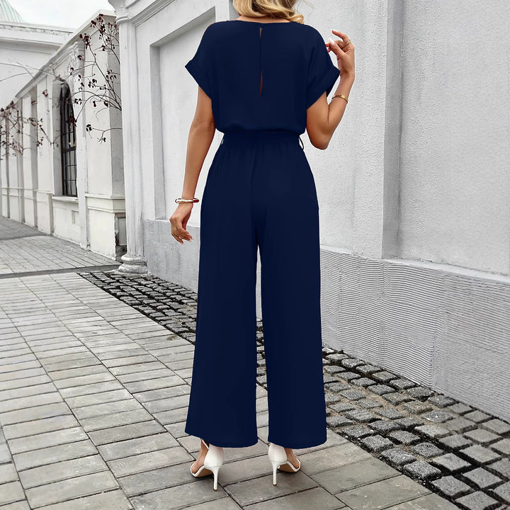 Damen Eleganter Jumpsuit mit Taillengürtel Echo Archiv