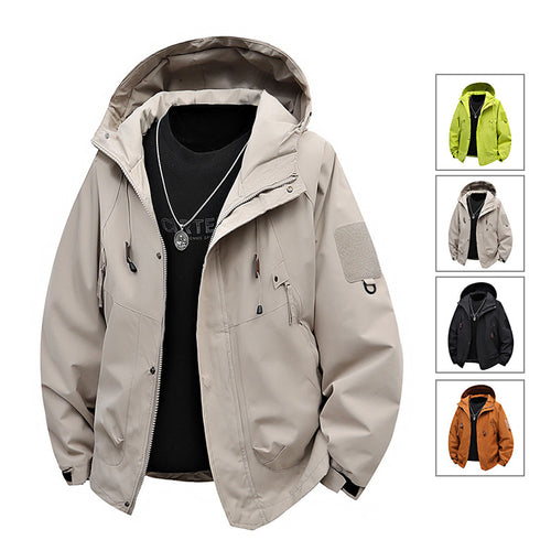 Herren Moderne wasserfeste Outdoorjacke Echoarchiv