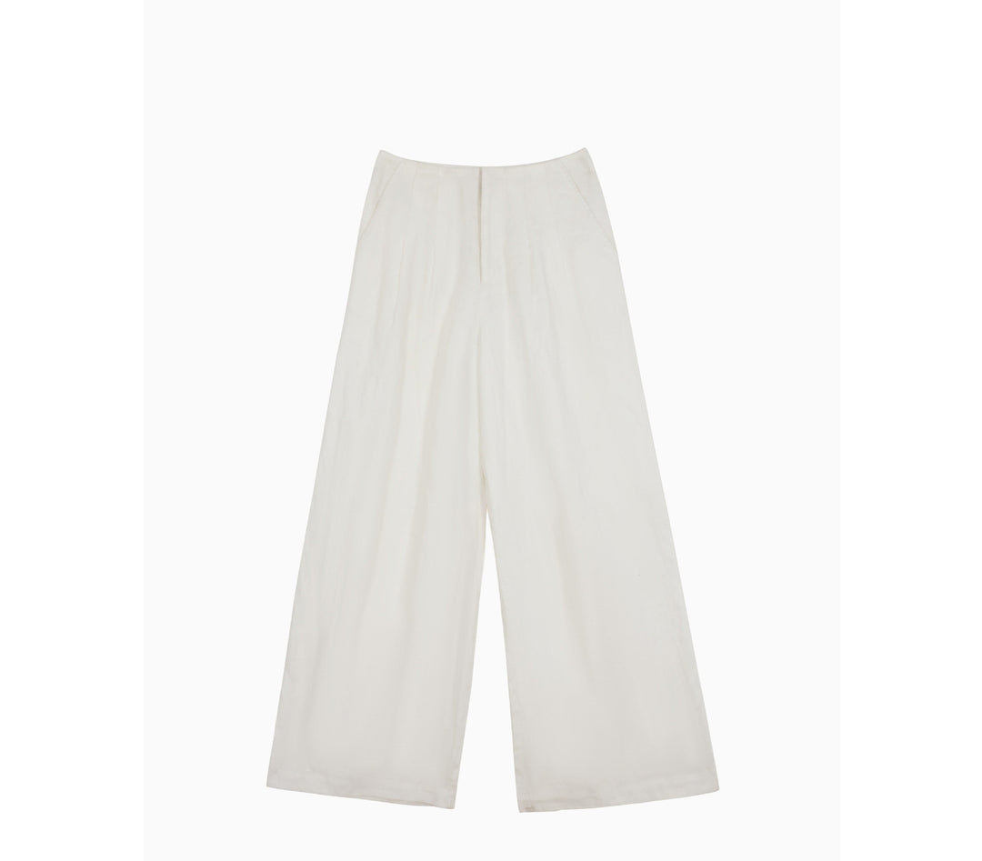 Damen Luftige Weite Leinenhose Echoarchiv