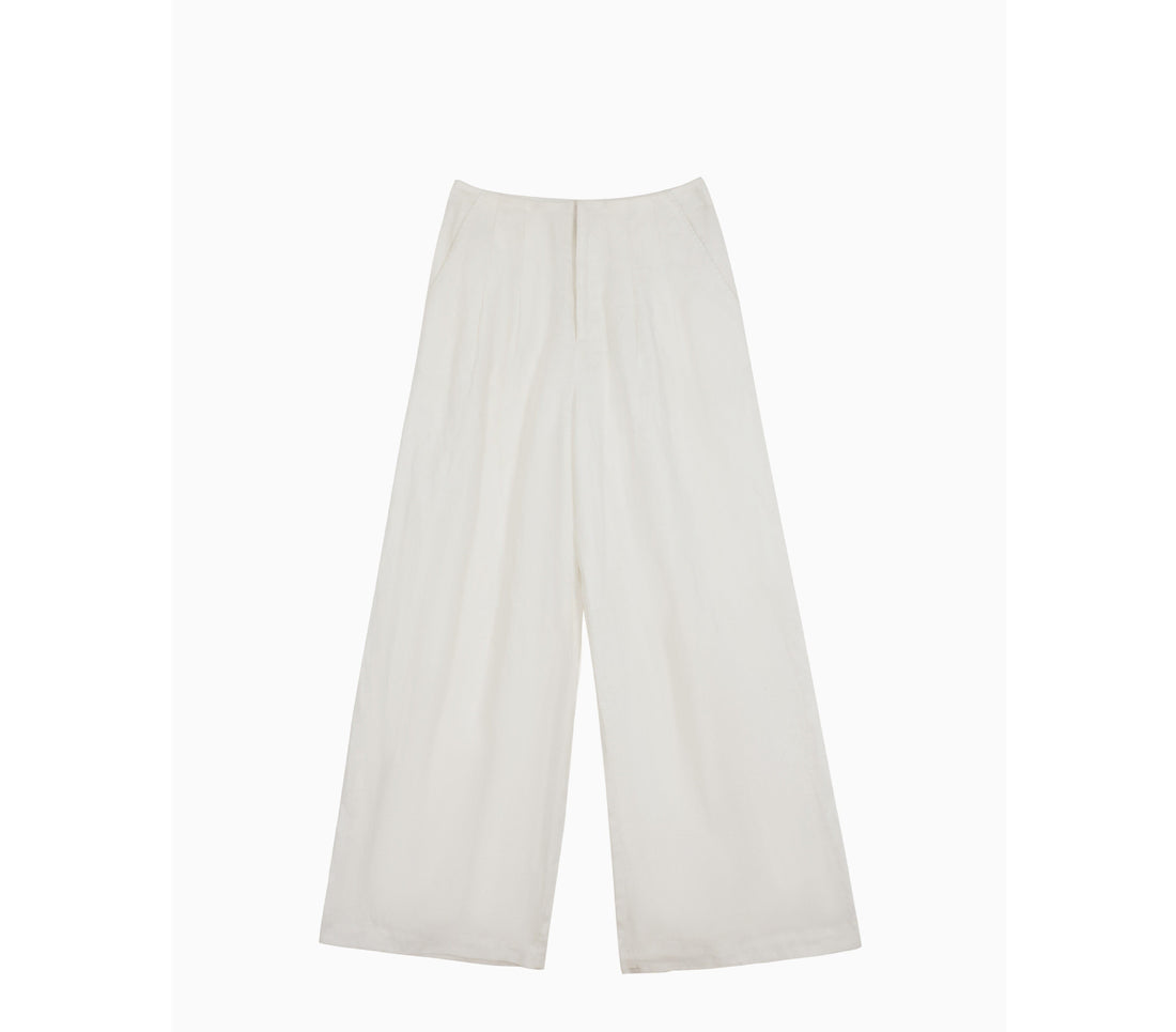 Damen Luftige Weite Leinenhose Echoarchiv