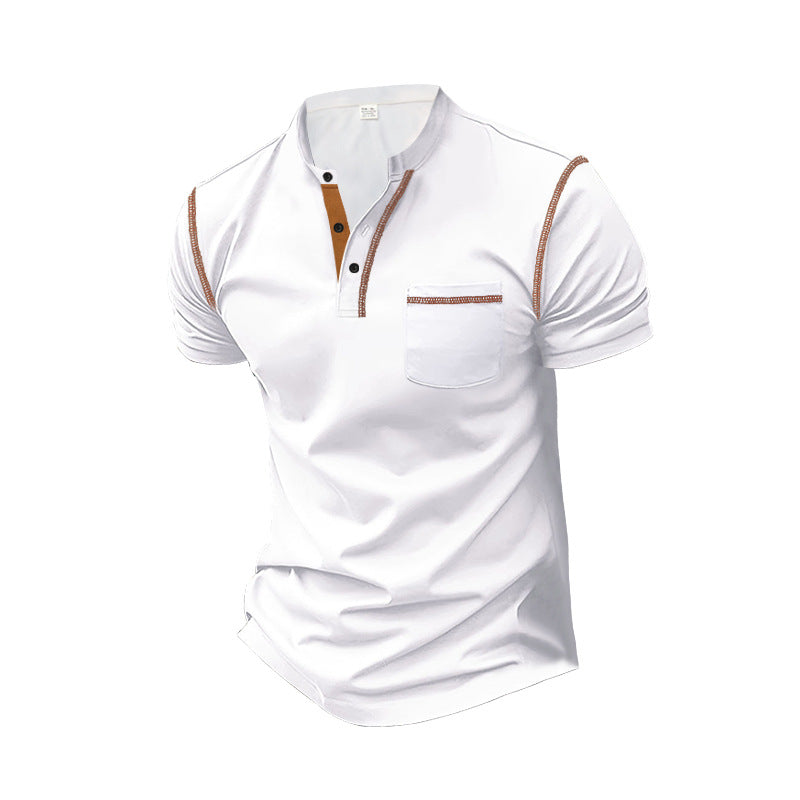 Herren Poloshirt mit modernem Kragen und praktischen Knopfdetails Echoarchiv