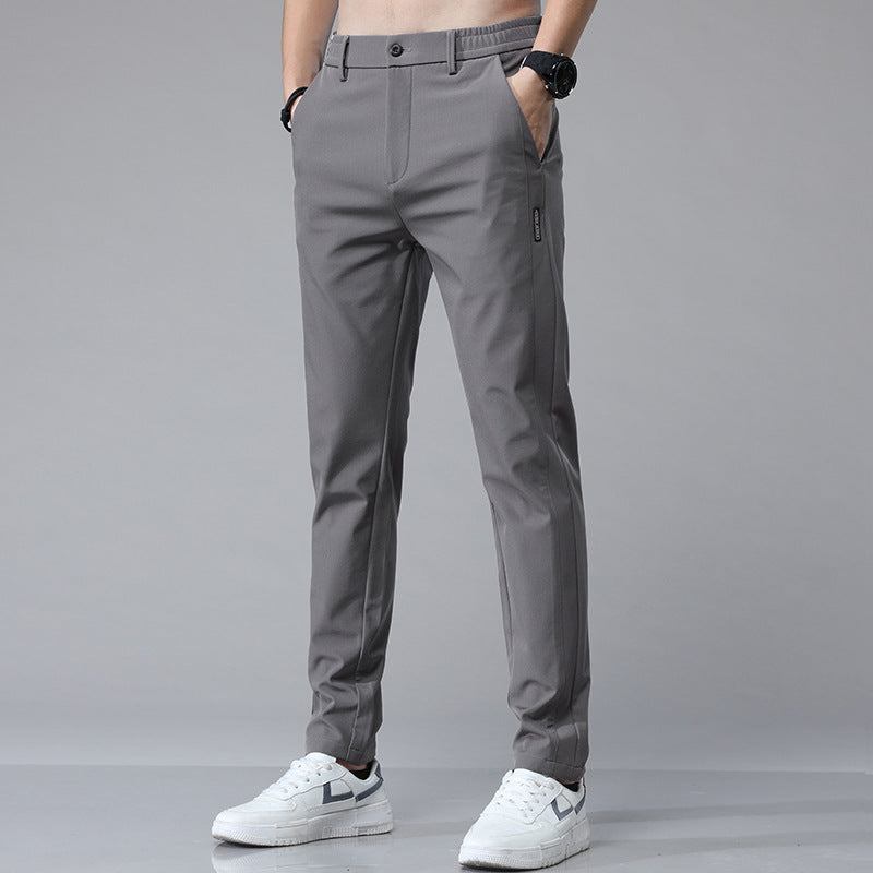 Herren Pflegeleichte Chinohose mit elastischem Bund und modernen Taschen Echoarchiv