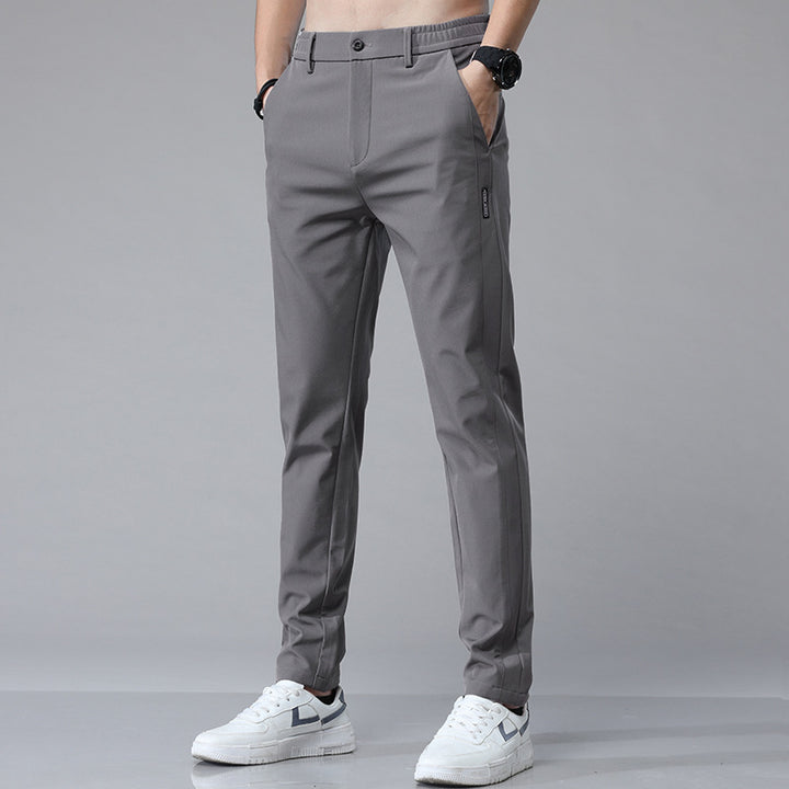 Herren Pflegeleichte Chinohose mit elastischem Bund und modernen Taschen Echoarchiv