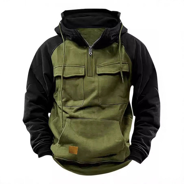 Herren Kapuzenpullover mit funktionalen Taschen und sportlichem Schnitt Echoarchiv
