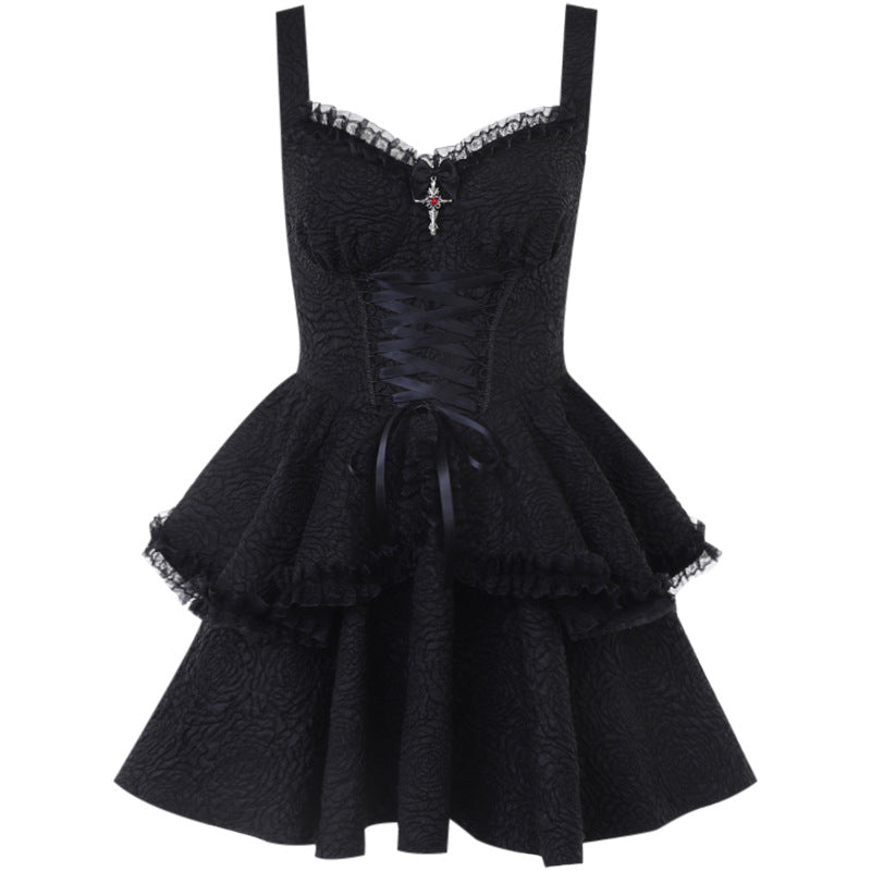 Damen Neckholder Minikleid mit Rüschendetails und elegantem Design Echo Archiv