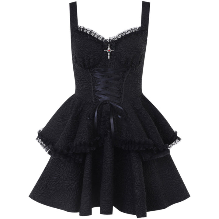 Damen Neckholder Minikleid mit Rüschendetails und elegantem Design Echo Archiv
