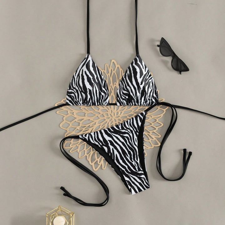 Damen Triangel-Bikini in auffälligem Tiermuster Echo Archiv