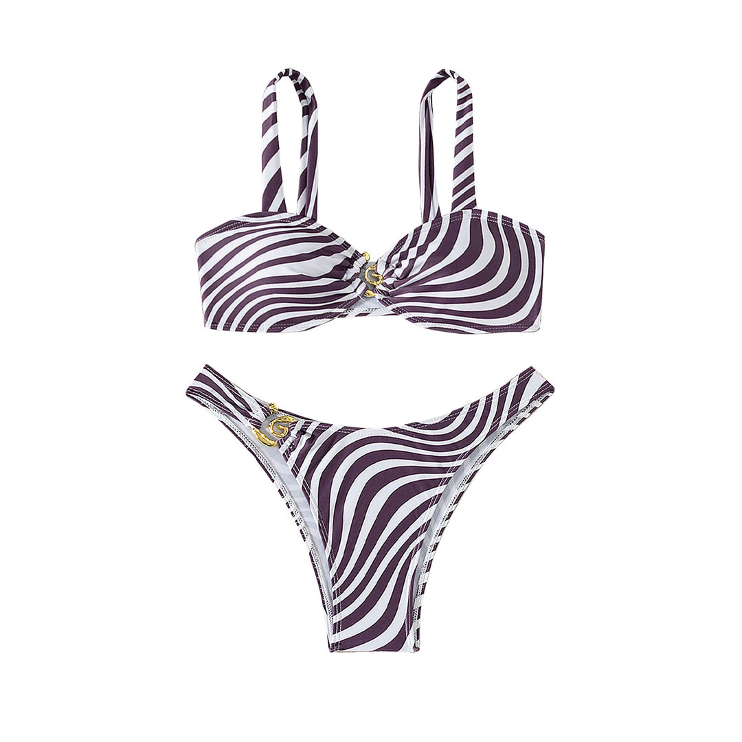 Damen Bikini mit elegantem Bustier-Design und seitlichem Bindedetail Echo Archiv