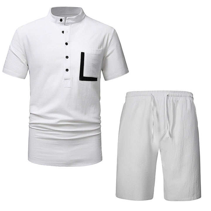Herren Freizeitset mit modernem Stehkragen und sportlichem Design Echoarchiv