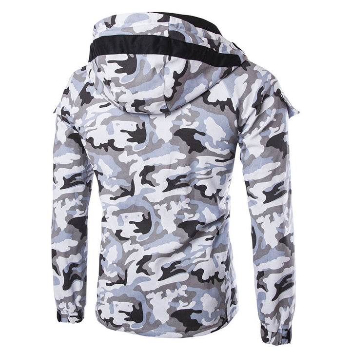 Herren nan gefütterte Parka-Jacke mit Kapuze isolierter Steppfüllung und multifunktionalen Taschen Echo Archiv