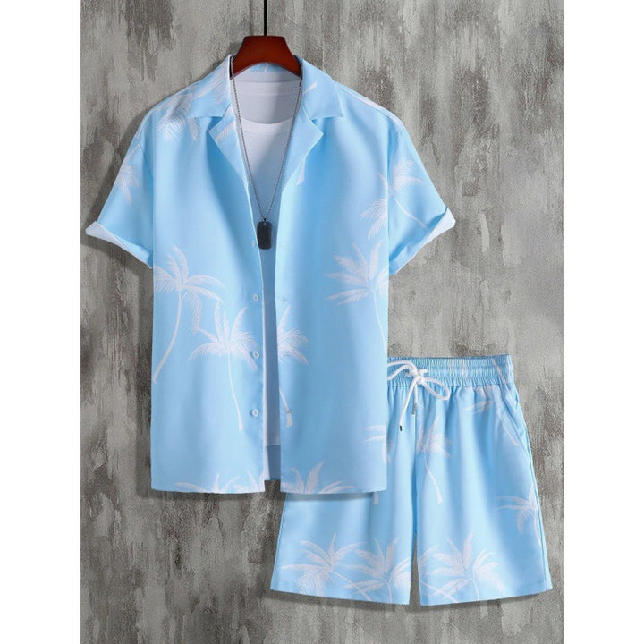 Herren Kurzarm-Hemd und Shorts Set Echoarchiv