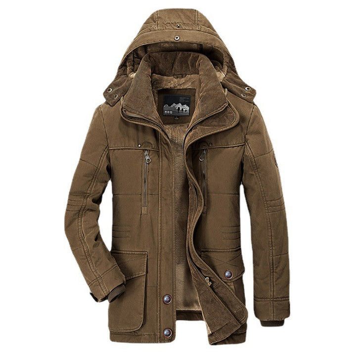 Herren nan arktis-inspirierter Fieldparka mit Cord-Innenkragen, abnehmbarer Kapuze und multifunktionalen Taschen Echo Archiv