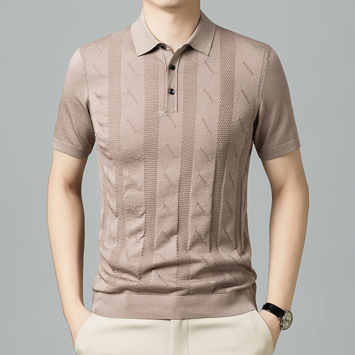 Herren Poloshirt mit strukturiertem Design von Echoarchiv
