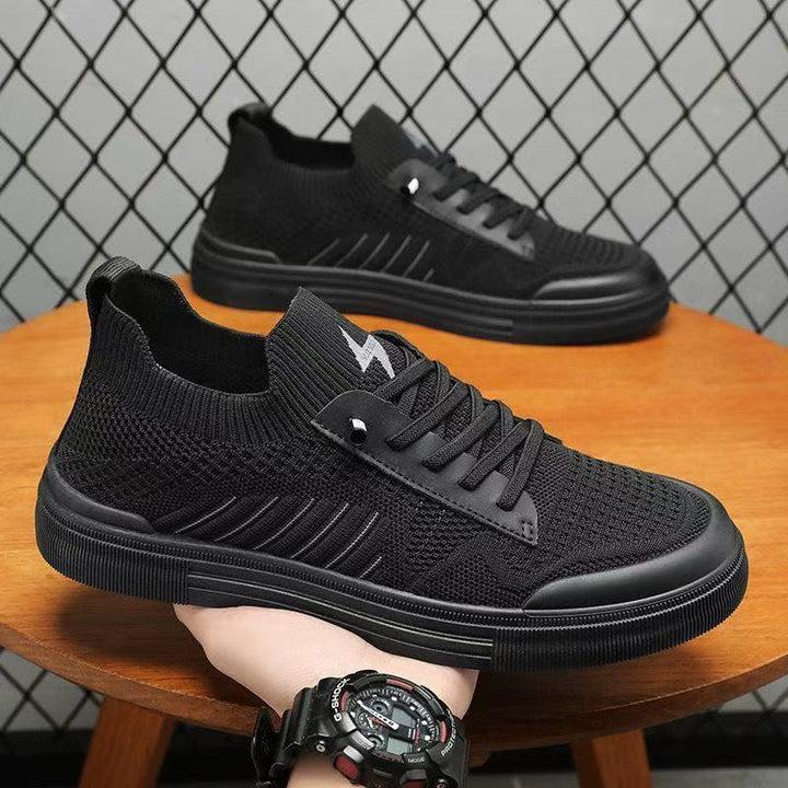 Herren Leichter gestrickter Low-Top-Sneaker mit sockenhaftem Schaft und elastischem Einstieg Echoarhiv