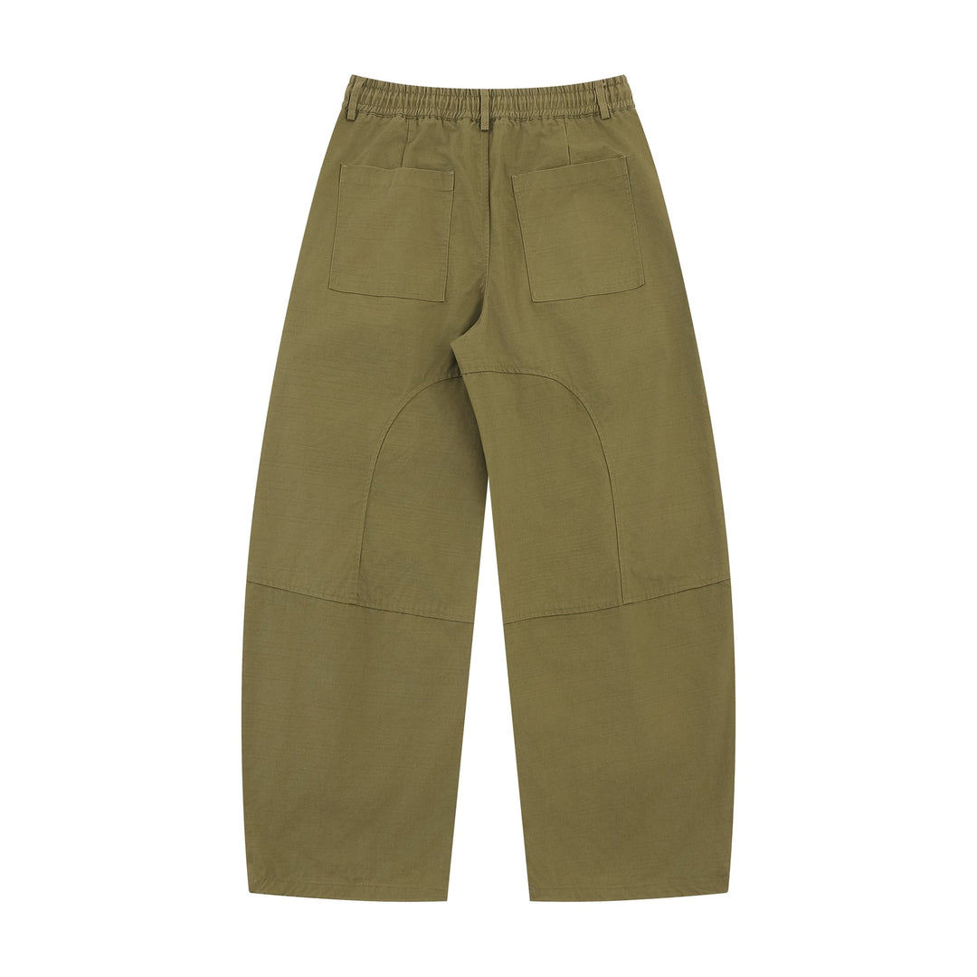Damen Weite Cargo-Culotte mit elastischem Bund und großen Pattentaschen Echoarchiv