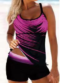 Damen Sport Tankini mit modischen Shorts Echo Archiv