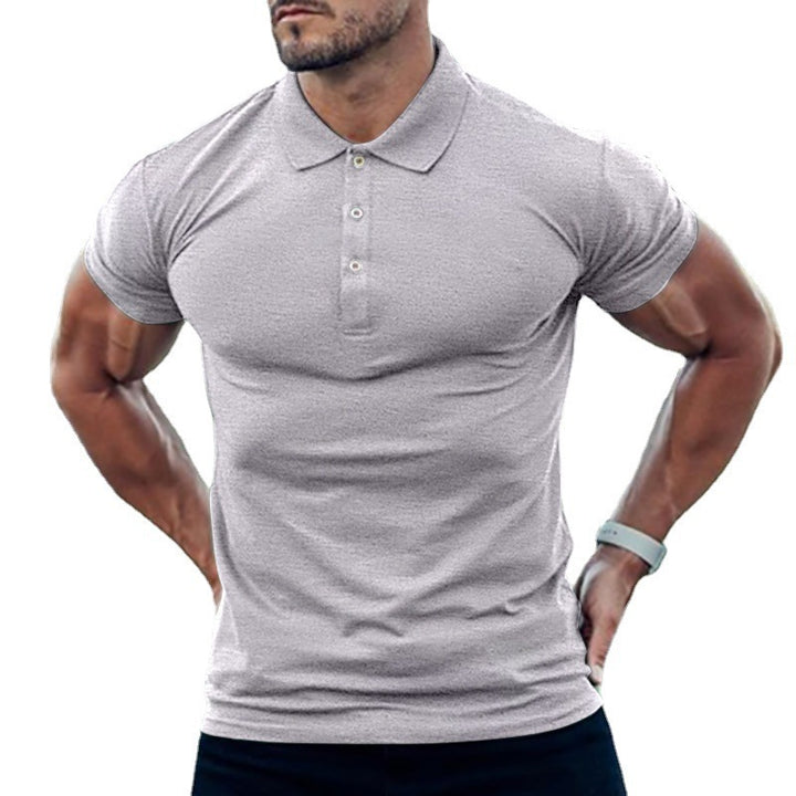 Herren Polo-Shirt mit körperbetontem Schnitt und hochwertiger Pique-Textur Echoarchiv