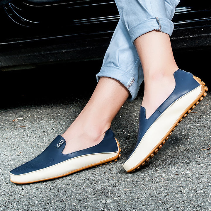 Damen eleganter Driving‑Mokassin mit weichem Lederlook, gepolstertem Komfortfußbett und profiliertem Noppenlaufsohle Echo Archiv