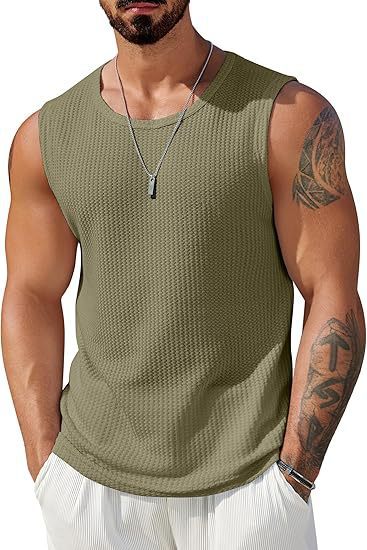 Herren Sportliches Tanktop mit atmungsaktiver Wabenstruktur Echo Archiv