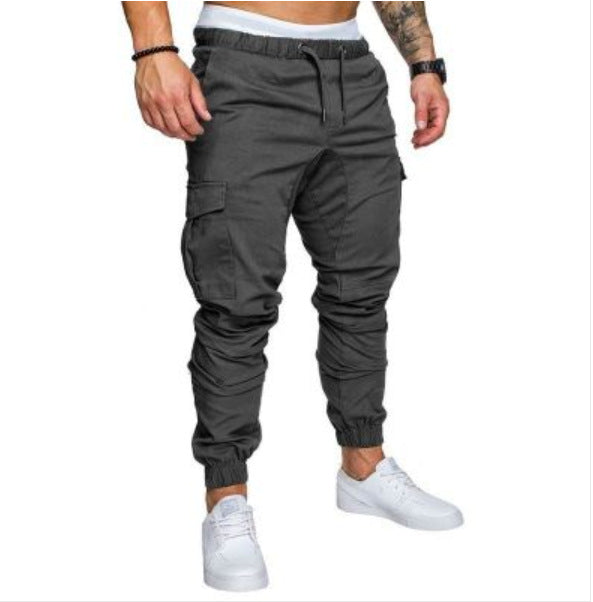 Herren nan taktische Cargo-Jogger mit Tunnelzug, elastischen Bündchen und Mehrfach-Taschen Echo Archiv