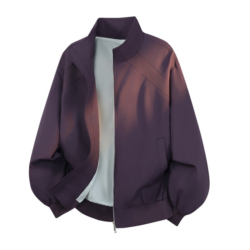 Damen Blouson‑Jacke im Oversize‑Schnitt mit Ballonärmeln, Stehkragen & elastischem Bund Echoarchiv
