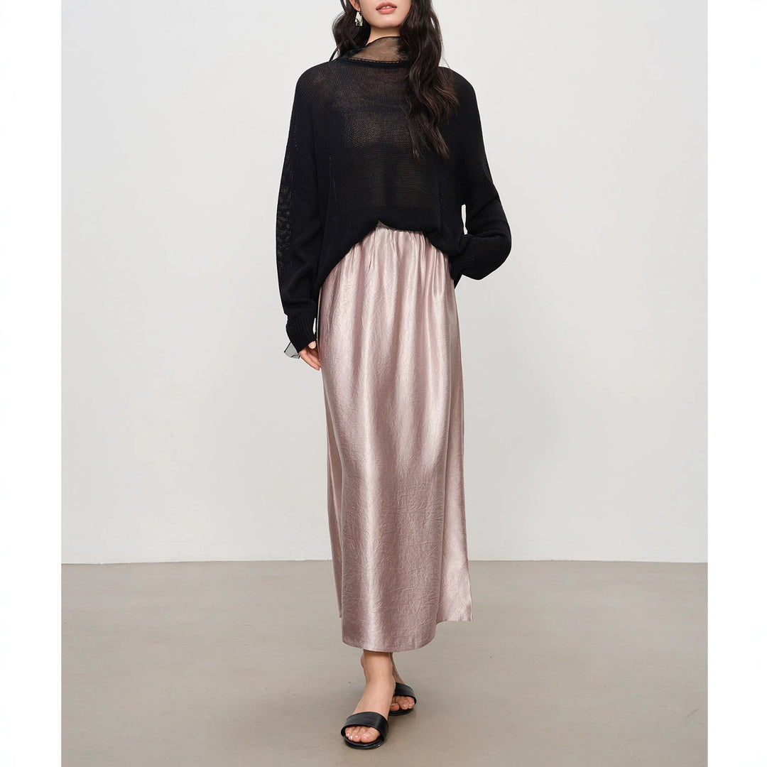 Damen Eleganter Maxirock aus hochwertigem Chiffon Echoarchiv