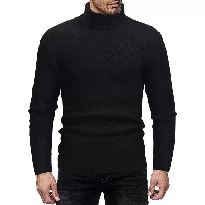 Herren Rollkragenpullover mit gerippter Struktur Echoarchiv